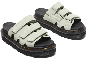 Dr. Martens Damen Everyday Wear Slide Sandalen, Sage Green Eh Suede, 39 EU