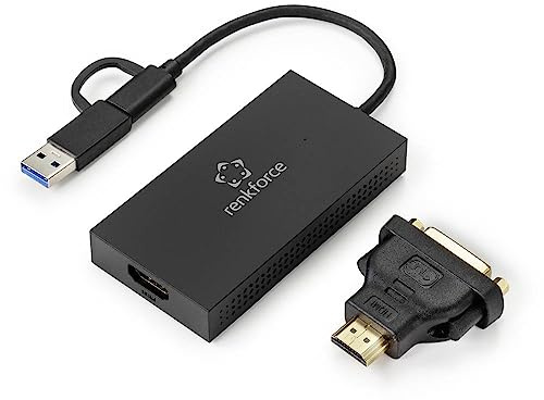 Renkforce Carte Graphique Externe RAM DDR3 USB-A, USB-C? 5Gbps, HDMI?, DVI
