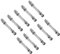 TERF® M6 X 45mm Cam Fixing Dowel Screw M6 (6mm) X 45mm Flat Pack Furniture Fixing Joint Connector Bolt for Wardrobe Drawer Closet Bed Cabinet Cupboard Professional Carpenters Use - Pack of 10
