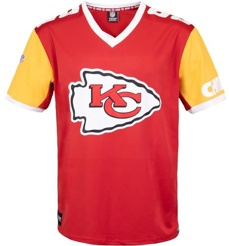 Fanatics Recovered NFL Team Color Block Jersey Trikot (XL, Kansas City Chiefs)