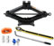 Universal Scissor Car Jack, Load 2.5 Tons, Lifting Height 10-39CM, with Tow Rope 2M, Wrench*2, Gloves, Tyre Repair Tools Kit for Car Van Sports Utility Vehicles