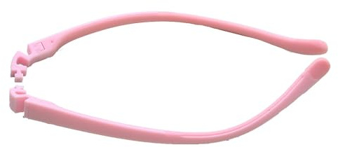Child Eyeglass Arms 1 Pair Glasses Replacement Temple Silicone Frame Arms, Pink #2, Large