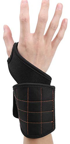 49,5 Cm/19,49 Zoll Daumen-Magnetarmband, Fahrradreparatur-Multifunktions-Wickelarmband Schwarz Für Auto-Holzbearbeitung