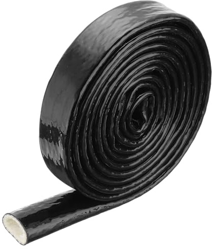 QUARKZMAN 0.8 ID 10Ft Manguito Ignífugo Cables de Alambre Negro