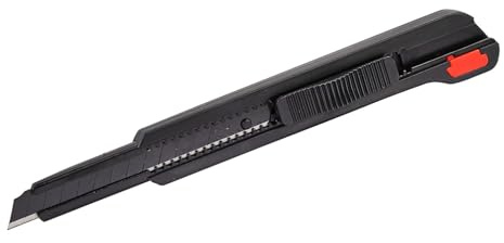 KesTek Profi Cuttermesser BL3 - Leicht & präzise mit 9 mm schwarzer SK2 Klinge, ergonomischem Design & robustem ABS-Gehäuse für feine Schneidarbeiten