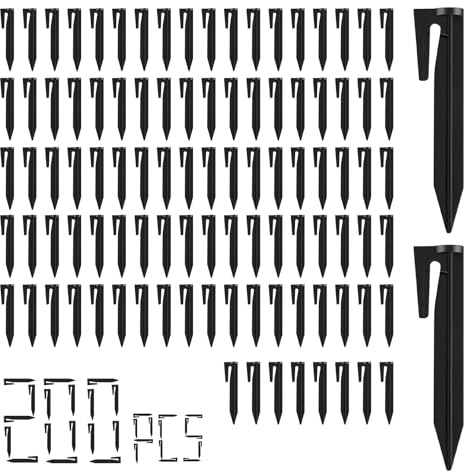 MYLERCT 200 Piezas Piquetas de Fijación para Cable, 8,5 cm