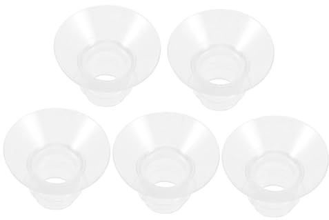 DECOMELODY 5 pièces Inserts de Bride pour Tire-lait Silicone Accessoires Compatibles pour Pompe à Lait Portable Surface Douce et Confort Allaitement