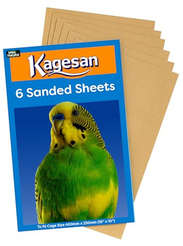 Kagesan Sand Sheets for Bird Cages, Medium (40x25cm), Case of 72