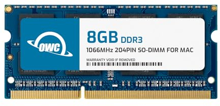 OWC - 8GB Memory Upgrade Modul - PC8500 DDR3 1066MHz SO-DIMM für Mac Mini 2010, MacBook 2010, MacBook Pro 13 2010 mit OS X 10.7.5 oder später