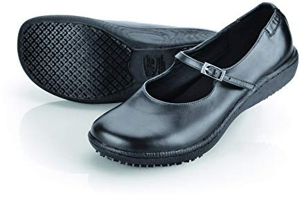 Shoes for Crews MARY JANE II – Bequeme Berufsschuhe aus Leder, gepolsterte Einlegesohlen, rutschhemmende Laufsohle, klassischer Stil für Büro, OB E SRC – für Damen