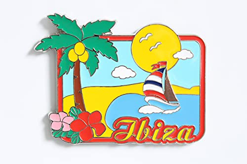 3D City Metal Fridge Magnets Country Holiday Souvenir London Paris NewYork Berlin Dubai Amsterdam Rome Prague Milan Barcelona Venice (Ibiza)