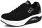 Solshine Damen Mesh Wedge Sneaker Plateau Air Walkmaxx Turnschuhe 370 Schwarz 38EU