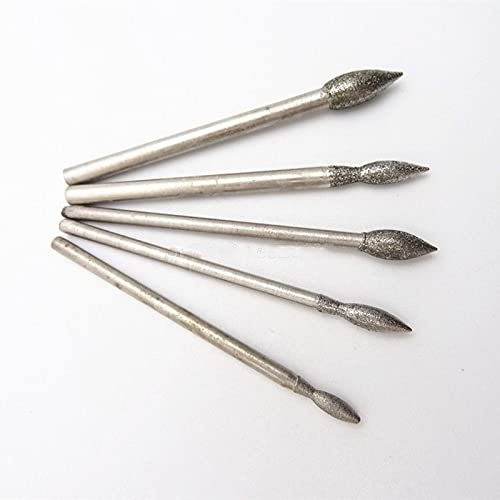 5 Pcs Olive Needle Grinding Heads Ball Shape Needle Micro-carving Knife Olive-stone Jewelry Carving Olive Pen Jade Tools,Each a
