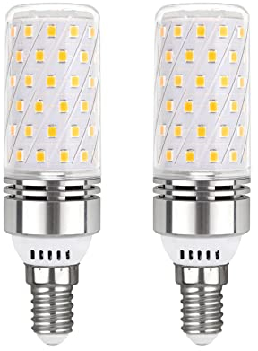 Akynite Lot de 2 ampoules LED E14 en forme de maïs 12 W Blanc naturel 4000 K 1450 lm 230 V Équivalent ampoules halogènes E14 100 W Petite vis Ampoule de plafond SES Non compatible avec variateur