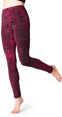 PANASIAM Leggings Honeycomb, red, S