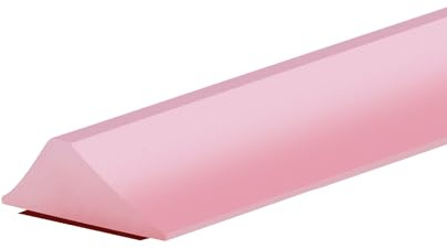 100 cm svallskyddslist, dusch, silikon, vattenstopp, självhäftande, gångbar dusch, golv, vattenbarriär, duschvattenstopp för våt- och torrseparation, badrum, kök – transparent 1 m, 1,2 cm höjd