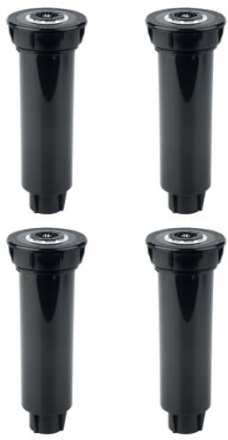 POPETPOP 2 Set Irrigatore Interrato Da Giardino Spray Soffione Simple Spruzzatore Da Giardino Lattina D'acqua Irrigatore Retrattile in Plastica Pop-up in Abs Black 2 Pezzi * 2