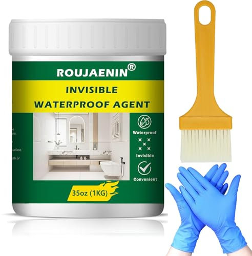 1 Liter Clear Waterproof Sealant, Transparent Super Strong Anti-Leaking Polyurethane Waterproof Coating Agent For Roof, Bathroom, Patio, Gutter Sealer Outdoor, Indoor