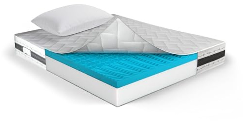MUUN – EOS, colchón Memory individual 90 x 200 con almohada incluida, altura 25 cm | Antiácaros, hipoalergénico, ortopédico | Envasado al vacío y enrollado