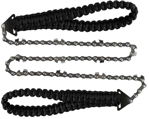 Sierra de cadena de bolsillo,Herramienta manual portátil senderismo | Motosierra antideslizante 11 dientes antióxido para senderismo, matanza, jardinería, camping Survive, Bushcraft