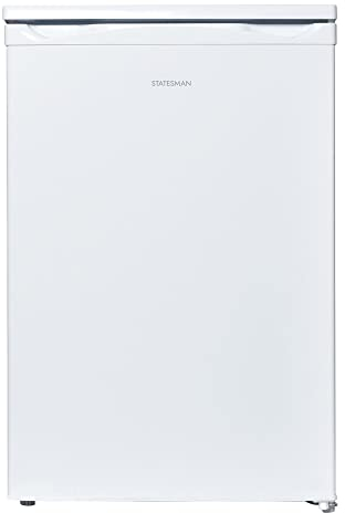Statesman L255W Under Counter Larder Fridge, 55cm, 2 Adjustable Glass Shelves, Large Salad Drawer, Internal Light, Reversible Door, Adjustable Feet White