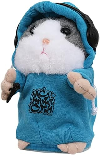 Sprechender Hamster - Interaktives Plüschtier mit Elektronischer Mimikry, Wiederholt Was Sie Sagen, Niedliches Plüschtier (Zufällige Farben und Stile)