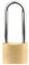 Cadenas à clé en laiton de 50 mm, cadenas universel en laiton avec anse longue ou courte, 3 clés pour casier d'école et de gym, abris de jardin, clôture, sac à dos, armoires de rangement – Taille L