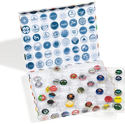 Leuchtturm 367179 Cassette for 96 bottle caps, square compartments - without bottle caps