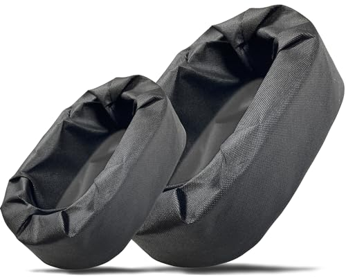 Joewuzun Schwimmender Teich-Pflanzgefäß aus gewebtem Stoff, schwimmende Pflanzgefäße für Teiche, Hydrokultur, schwimmender Übertopf für Teiche, Wasserspiele und Aquascape-Dekorationen, Schwarz (oval)