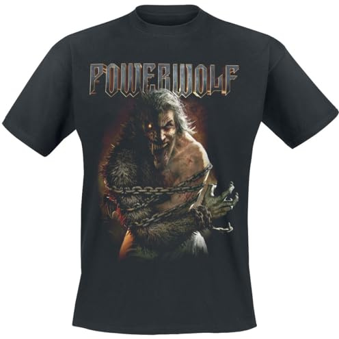 Powerwolf 1589 Männer T-Shirt schwarz XL 100% Baumwolle Band-Merch, Bands