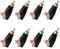 Adaptador de Cable RCA a Altavoz de 8 Piezas, Conector Phono RCA Macho a AV, para Subwoofer, Home Cinema, CCTV, Transmisión de Audio y Vídeo