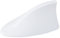 GERUI Antenna universale per squalo auto, antenna universale per squalo, antenna per auto, amplificatore AM FM radio con gomma impermeabile (bianco)