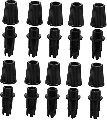 FIXOSHEE 100Pièces Connecteurs de Câble pour Suspendu Accessoires de Fixation de Câble pour Lampes Résistants Durables pour Bricolage