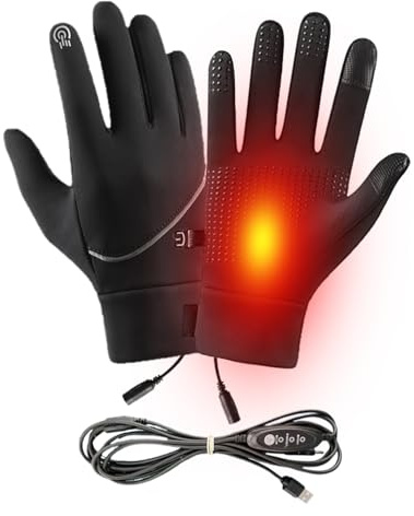 Guantes de invierno cálidos térmicos, resistentes al viento, impermeable, para hombres y mujeres, esquí, correr, ciclismo, senderismo, snowboard, camping, deportes