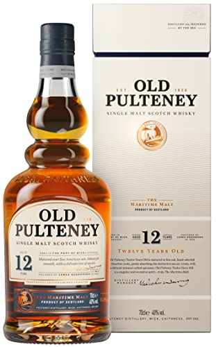 OLD PULTENEY - 12 ans - Whisky Single Malt - 40 % Alcool - Origine : Écosse/Highlands - Bouteille 70 cl
