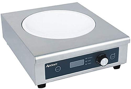 Adcraft IND-WOK208V Wok Countertop Induction Range Cooker, Stainless Steel, 208v, Gray