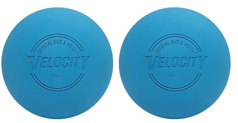 Velocity Practice Lacrosse Balls - 1, 2, 3, 6, 12, 18, 24, 36, 60 and 120 Packs - Official Size and Weight - Light Blue