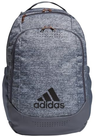 adidas Defender sportryggsäck med skofack, fotbollsväska, Jersey Onix grå/rosa guld, en storlek, försvarare sportryggsäck med skofack, fotbollsväska