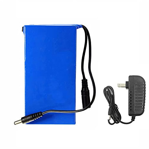 DC 12V Lithium Battery Rechargeable Polymer Li-ion Battery Pack for Street Light Digital product Standby Power with charger (15000ma)