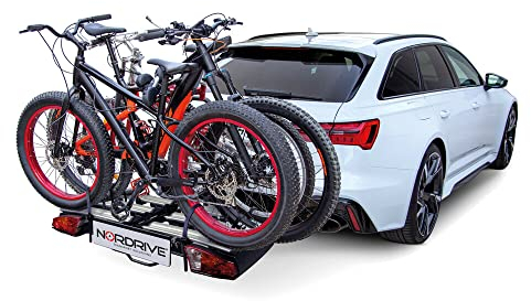 NORDRIVE N50421 Asura 3, portabiciclette per Gancio Traino - 3 Bici