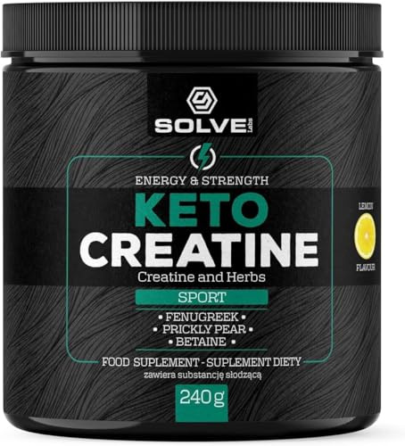 SOLVE Labs® ● Keto Creatine Monohydrate Powder with Plant Extracts ● Micronized Creatine with Betaine, Fenugreek, Opuntia Fig, Ceylon Cinnamon Bark ● Pure Creatine Supplement for Men & Women 240g