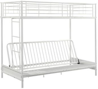 Venta-Unica - Cama Alta MODULO IV - 90x190 cm - Blanco
