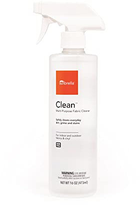 Sunbrella Clean Multi-Purpose Fabric Cleaner | All-in-One Solution for Water-Safe Fabrics and Vinyl | Upholstery Cleaner, Removes Stains & Spills | Non-PFAS | 16 fl oz