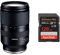 Tamron 17-70 mm F/2.8 Di III-A VC RXD & SanDisk Tarjeta SDXC Extreme Pro de 128 GB + RescuePRO Deluxe, hasta 200 MB/s, UHS-I, Clase 10, U3, V30