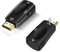 VIEVRE 2 Stücke HDMI VGA Adapter, HDMI auf VGA, VGA auf HDMI Adapter, Adapter HDMI auf VGA, HDMI auf VGA Adapter, HDMI to VGA für Computer, Laptop, PC, Monitor, HDTV