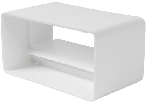 Repa Market Valvola di non ritorno 110 x 55 mm – Connettore rettangolare in plastica per canaline aria – Blocco flusso inverso per sistemi di ventilazione, climatizzatori e aspiratori