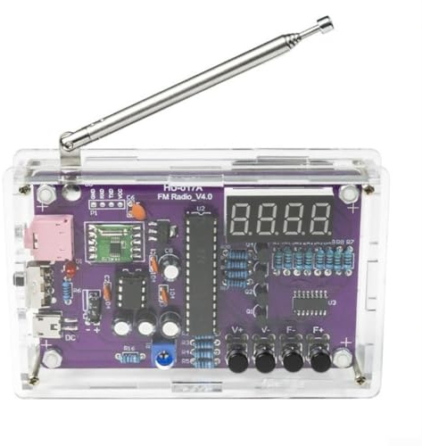 HEBEOT Kit radio à souder électronique à faire soi-même - Kit radio FM - Production électronique - Pièces d'entraînement de soudage 87-108 MHz (sans boîtier)