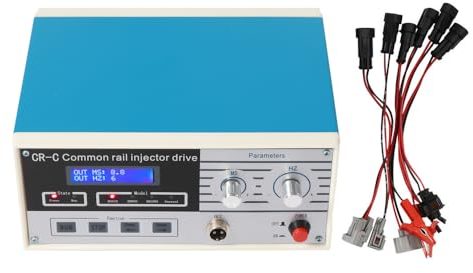 XUEMANSHOP CR-C - Tester per iniettori, AC110 – 240 V, multifunzione Diesel Common Iniettore con schermo LCD, per iniettori Common Rail Diesel
