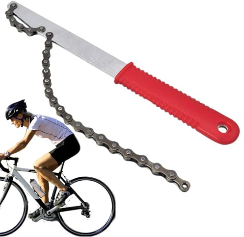 Zuasdvnk Strumento per Cassetta per Bici, Strumento per Frusta a Catena per Bici,Chiave per rimozione Ruota Libera ad Alta Resistenza Strumenti per rimozione pignone Biciclette - Robusta Ruota Libera