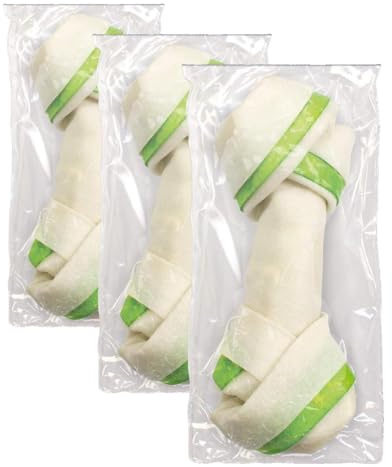 Arquivet Hueso Nudo Alga spirulina - Snacks Piel para Perros - 11 cm (Bolsa 1 ud.) (Paquete de 3)